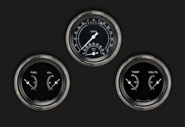 Classic Instruments Traditional Series Three Gauge Set - TR34SLF