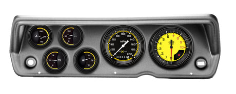 Classic Instruments 70-76 DUSTER AUTO CROSS YELLOW 6ga SET-MOPAR - CDDU70AXY01BA