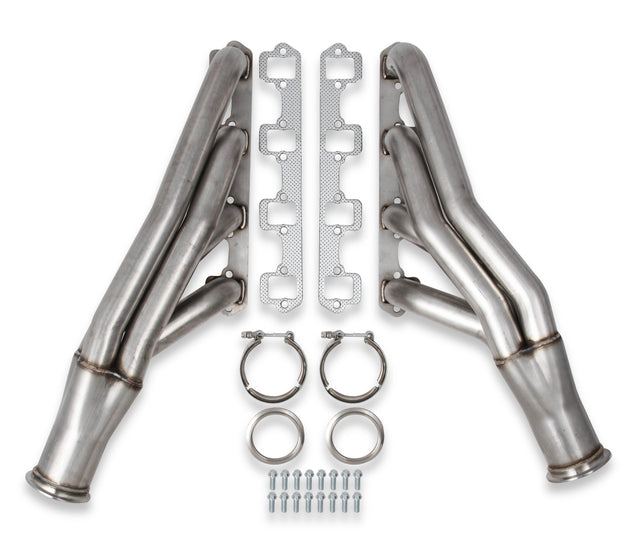 Flowtech Small Block Ford Turbo Headers - Natural 304 Stainless Steel - 12167FLT