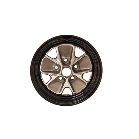 Scott Drake 14x5 Styled Steel Wheel - Black - C6ZZ-1007-AR