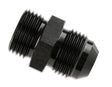 Mr Gasket -8 AN To 3/4-16 O-Ring - Black - 480008-BL