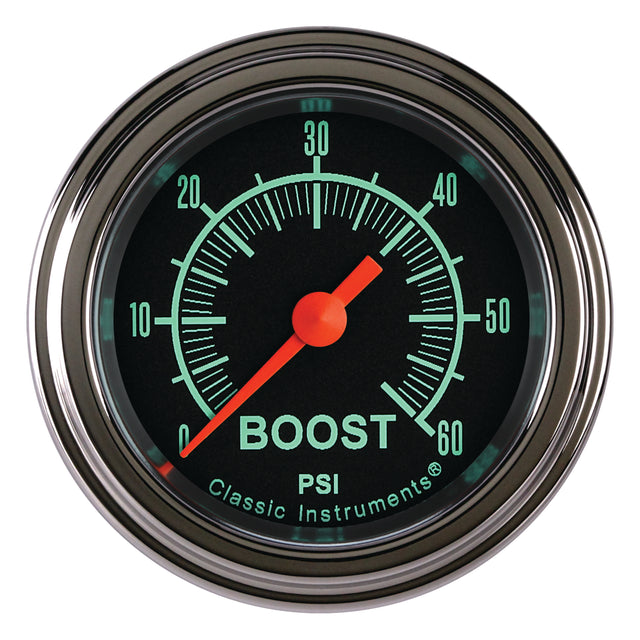 Classic Instruments G/Stock 2-1/8" Boost Gauge (60 PSI) - GS143SLF