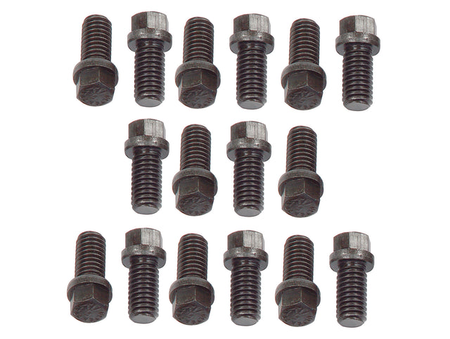 Mr Gasket Header Bolts - 3/8-16 x 3/4 Inch Hex Head - Set of 16 - 919G