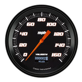 Classic Instruments Velocity Black 4 5/8" Speedometer with Information Screen - VS56DBBLF