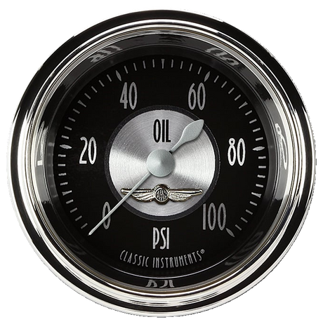 Classic Instruments All American Tradition 2 1/8" Oil Pressure Gauge - AT181SHC