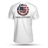 DiabloSport USA Flag Shirt White 2XL - G1075