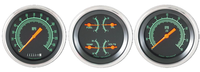 Classic Instruments G STOCK 3IN SPEEDO/QUAD/TACH-GM - GS03SLC