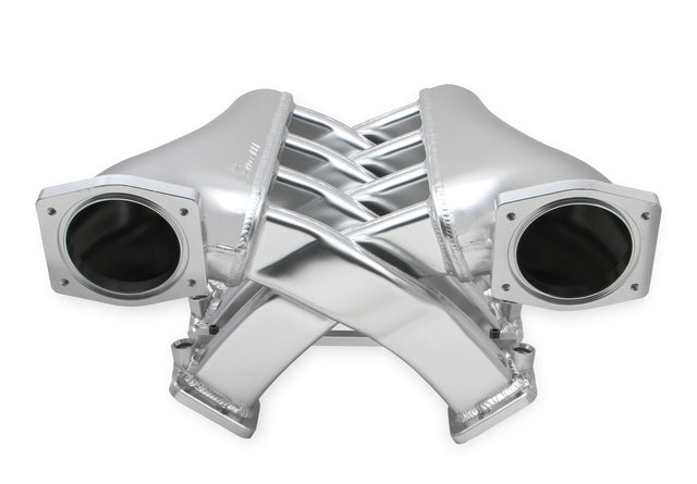Holley 822201 Sniper EFI Fabricated Intake Manifold Dual Plenum 92mm LS3/L92, Rail Kit - Slvr