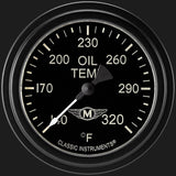 Classic Instruments Moal Bomber 2 5/8" Oil Temperature Gauge - MA328BLF