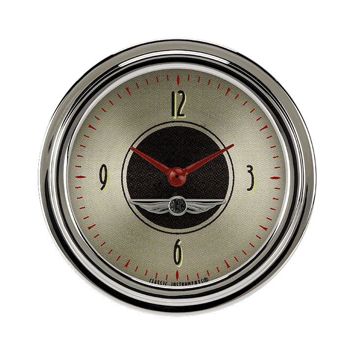 Classic Instruments All American Nickel 2 5/8" Clock - AN92SLC