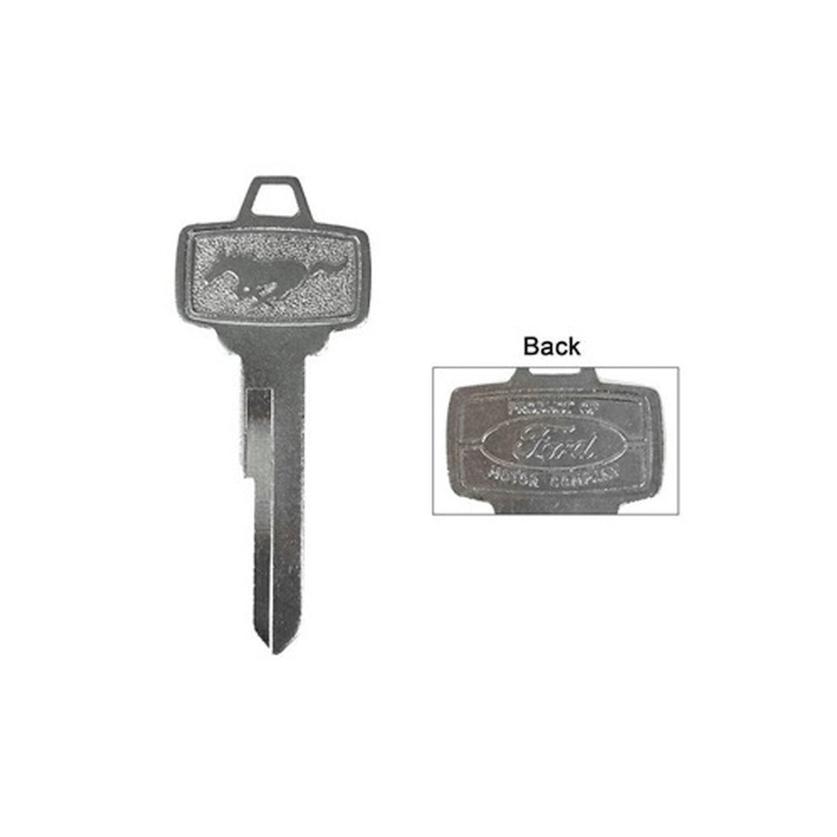 Scott Drake Original Pony Key Blank Ignition / Door - C5ZZ-6522053-B