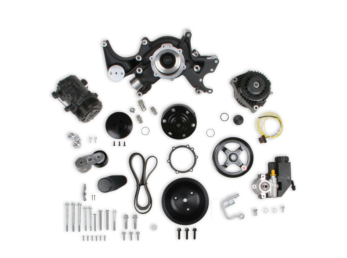 Holley 20-242BK Big Block Chevy Mid-Mount Complete Accessory System