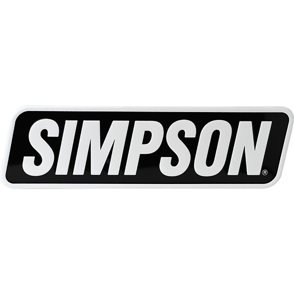 Simpson Motorcycle Simpson Racing Embossed Aluminum Simpson Sign - SIGNMOTO