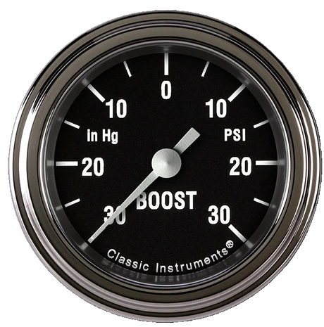 Classic Instruments Hot Rod 2 1/8" Boost/Vac Gauge - HR141SLF