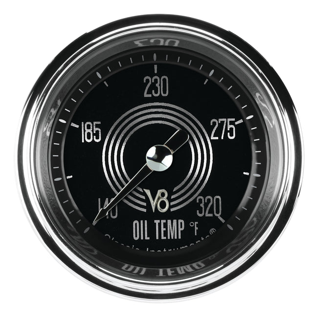 Classic Instruments V8 Speedster 2-1/8" Oil Temperature Gauge - V8SR128SHC