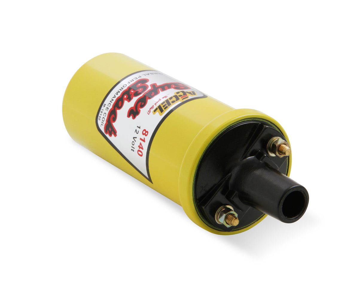 ACCEL Ignition Coil - Yellow - 42000v 1.4 ohm primary - Points - up to 6500 RPM - 8140