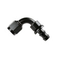 Mr Gasket -10 AN 90 Degree Push-On Hose Ends - Black - 209010-BL