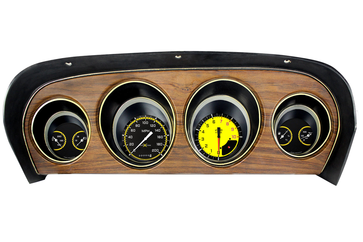 Classic Instruments AutoCross Yellow 1969-70 Mustang - MU69AXY