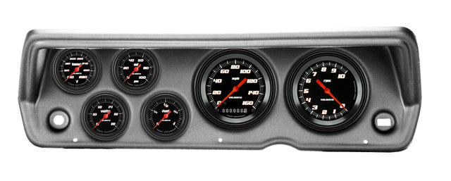 Classic Instruments 70-76 DUSTER VELOCITY BLACK FS 6ga SET-MOPA - CDDU70VSB101BA