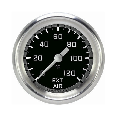 Classic Instruments Autocross Gray 2 5/8" External Air Temp. Gauge - AX399GAPF