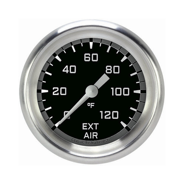 Classic Instruments Autocross Gray 2 5/8" External Air Temp. Gauge - AX399GAPF