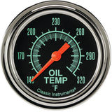 Classic Instruments G/Stock 2-5/8" Oil Temperature Gauge - GS328SLF