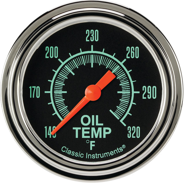 Classic Instruments G/Stock 2-5/8" Oil Temperature Gauge - GS328SLF