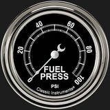 Classic Instruments Traditional 2 5/8" Fuel Pressure Gauge, 100 psi - TR346SLF