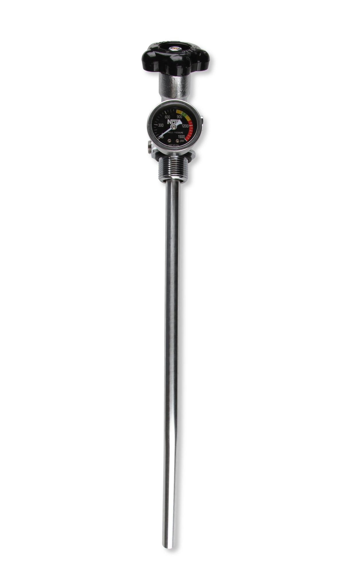 NOS 10 lb. Bottle Super Hi-Flow Valve Assembly with Siphon Tube and Black Gauge - 16137ABNOS