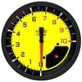 Classic Instruments AutoCross Yellow 4-5/8" Tachometer Gauge - AX71YBLF