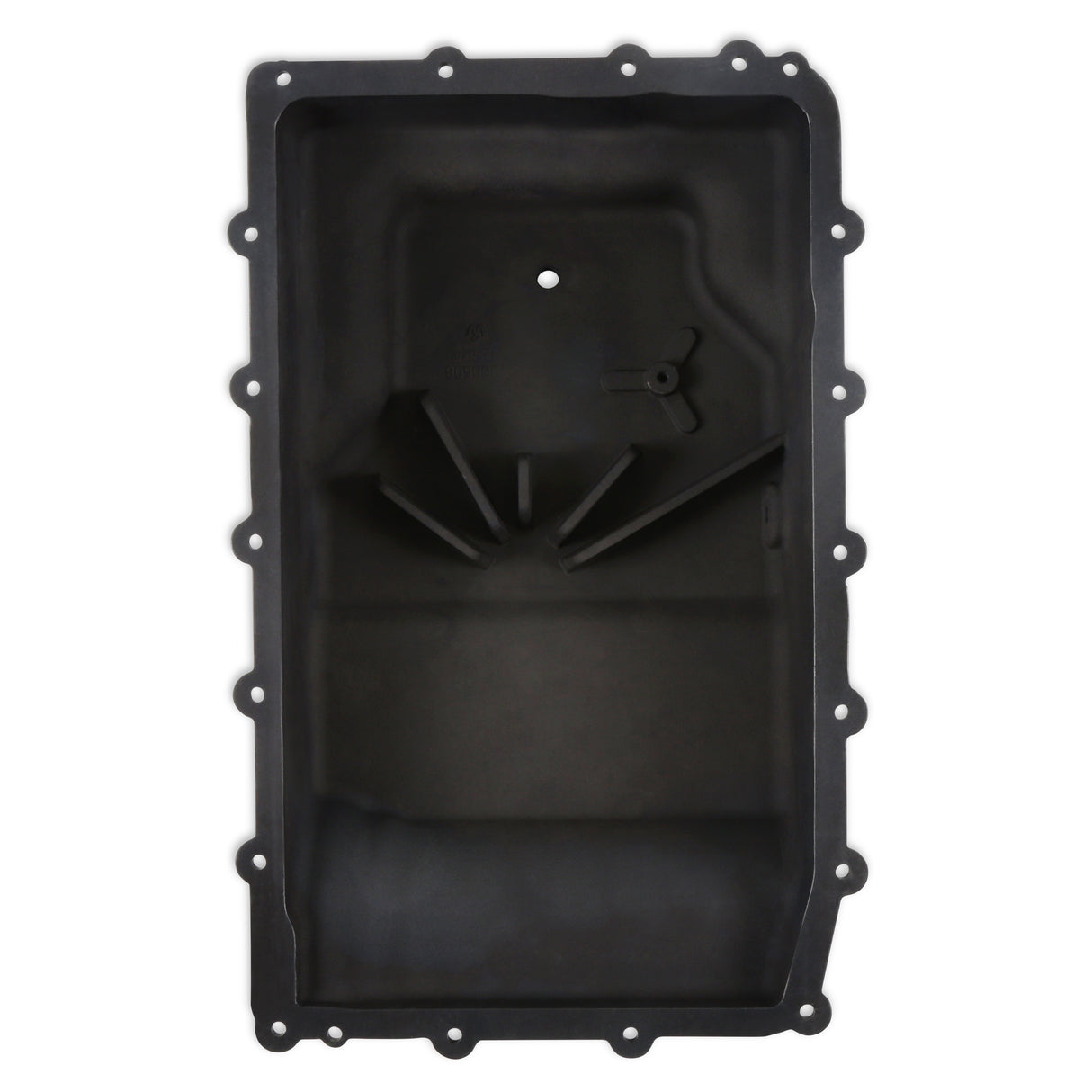 B&M Hi-Tek Heavy-Duty Deep Transmission Pan - Ford 10R80 - Aluminum - Black - 71400