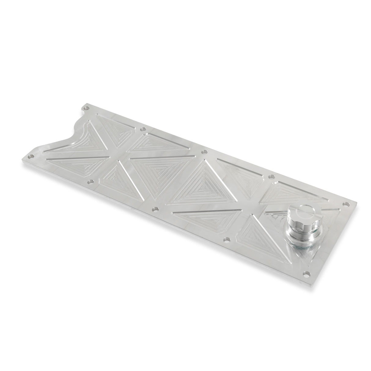 Holley 241-367 LS Valley Cover with Oil Fill - Natural Billet
