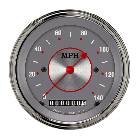 Classic Instruments SILVER SERIES 3IN SPEEDO 140 MPH - SS55SLC