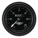 Classic Instruments Moal Bomber 2-1/8" Boost/Vac Gauge - MA141BLF