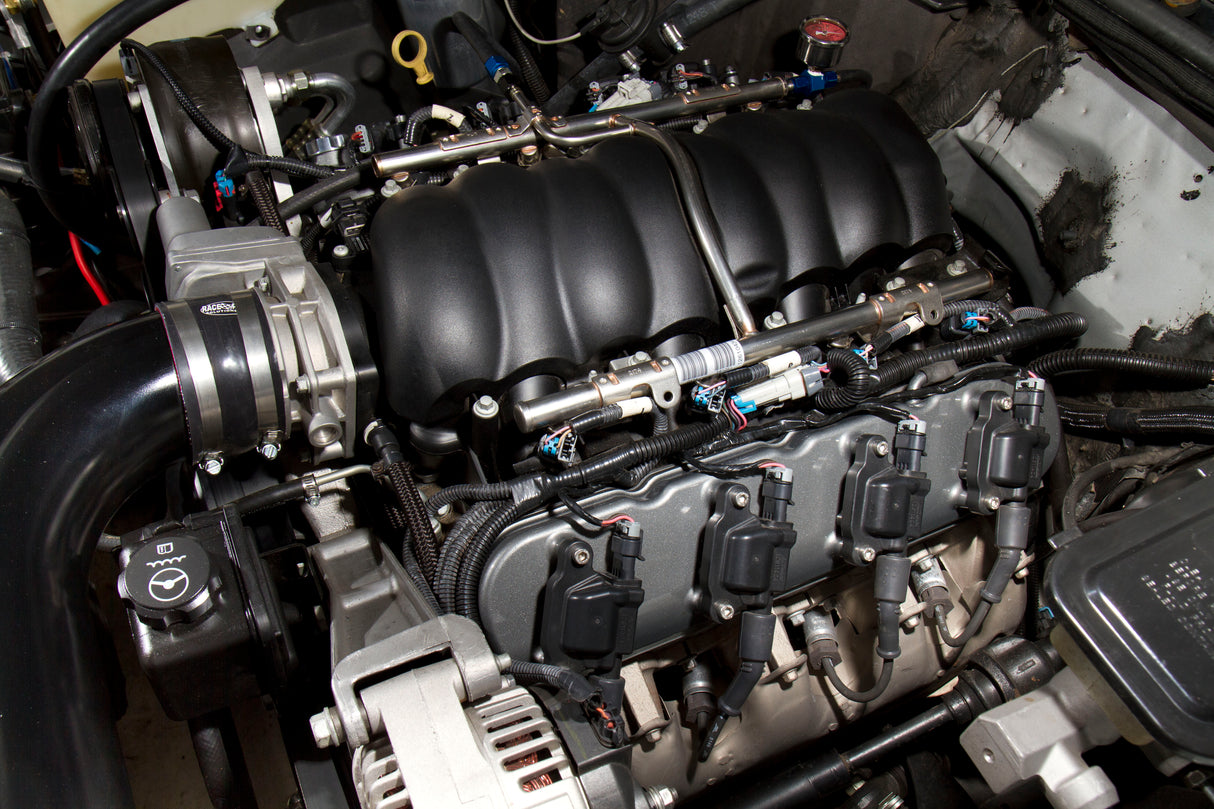 Holley 241-91 LS Valve Covers - Satin Black Textured Finish