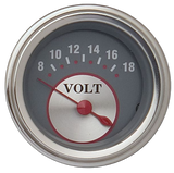 Classic Instruments Silver Series 2-1/8" Volt Gauge - SS30SLC