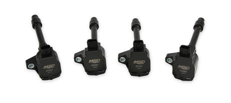 MSD Ignition Coil - Blaster Series-Honda 1.5L/2.0L/2.0L Turbo 4-cyl-Black-4-Pack - 824943