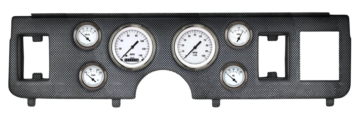 Classic Instruments 79-86 MUSTANG WHITE HOT 6ga SET-FORD - CDMU79WH01CF