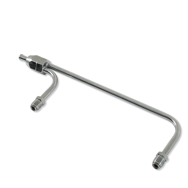 Mr Gasket Fuel Line - 3/8 Inch Dual Inlet - Chrome - 1551
