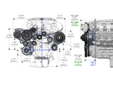Holley 20-230BK Premium Mid-Mount Complete Accessory System -GM Gen V LT5 Dry Sump Engines-Black Finish