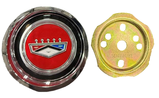 Scott Drake 1966 Falcon Style Steel Hubcap - C6BZ-1130-S