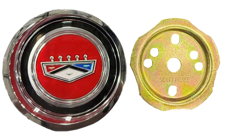 Scott Drake 1966 Falcon Style Steel Hubcap - C6BZ-1130-S