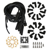 ACCEL Spark Plug Wire Set- 8mm - Black Wire with Black Straight Boots - 4040K