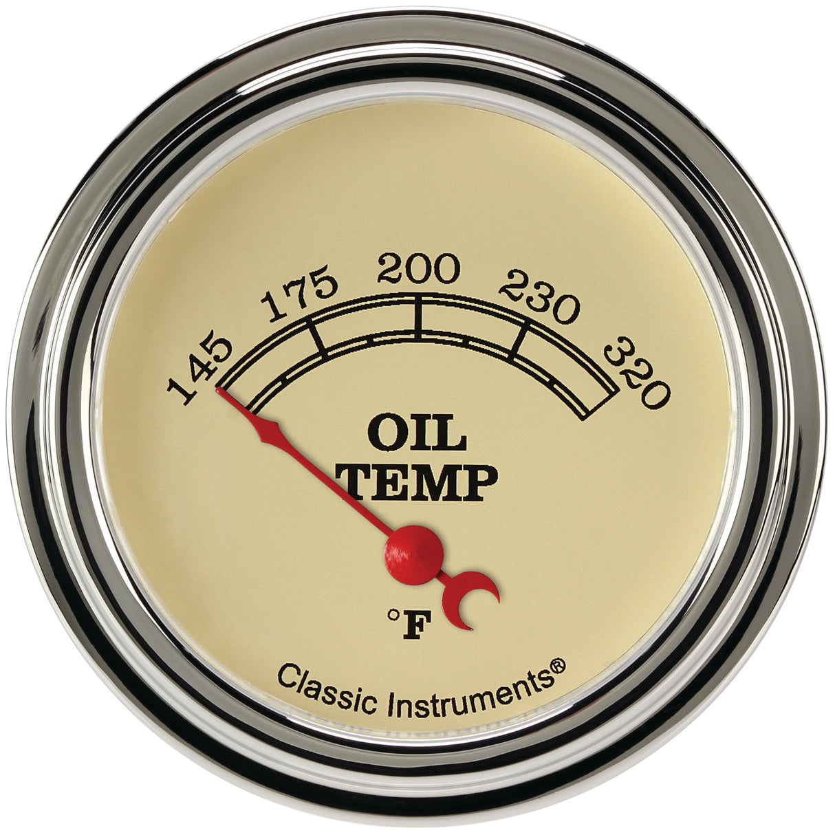 Classic Instruments Vintage 2-5/8" Oil Temperature Gauge - VT228SLF