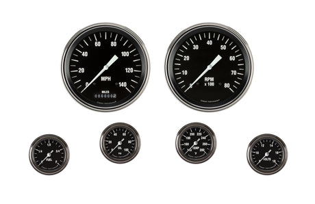 Classic Instruments Hot Rod Six Gauge Set 151 - HR151SLF