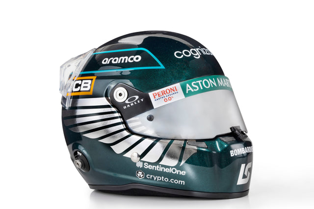 STILO ST5 Mini Helmet- Lance Stroll / Aston Martin 2023 Regular Season Livery - MH2303