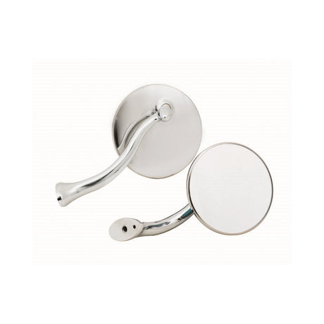 Mr Gasket 4 Inch Swan Neck Mirror Stainless - 8218GMRG