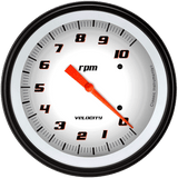 Classic Instruments Velocity White 4 5/8" Tachometer - VS71WBLF