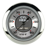 Classic Instruments All American 2 1/8" Cylinder Head Temp. Gauge - AW197SRC