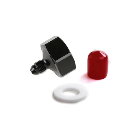 NOS Black T7075 aluminum 4AN-660 Bottle Nut Adapter - 16221NOS